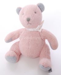 Carters Classics PINK & BLUE Chenille Teddy Bear Plush